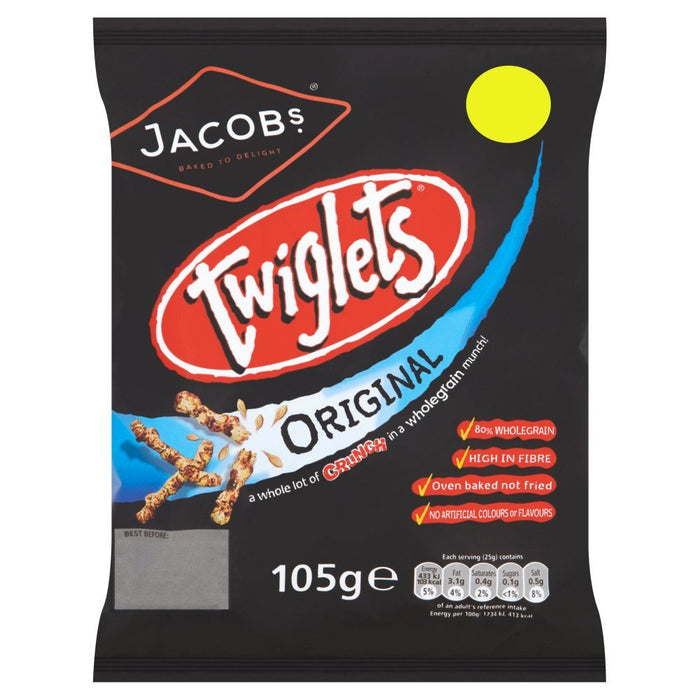Jacob's Twiglets Original PMP 105g (Box of 12) - BritishGram.com