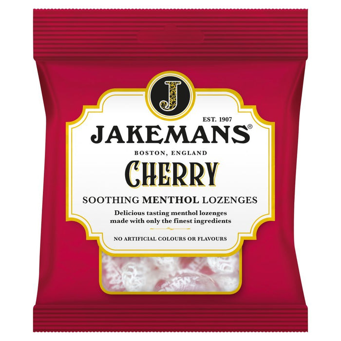 Jakemans Cherry Soothing Menthol Lozenges 73g (Box of 12) - BritishGram.com