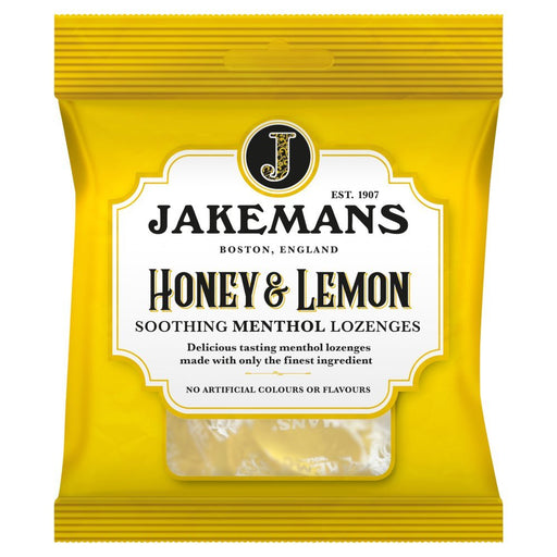 Jakemans Honey & Lemon Soothing Menthol Lozenges 73g (Case of 12) - BritishGram.com