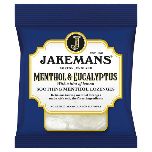 Jakemans Menthol & Eucalyptus Soothing Menthol Lozenges 73g (Box of 12) - BritishGram.com