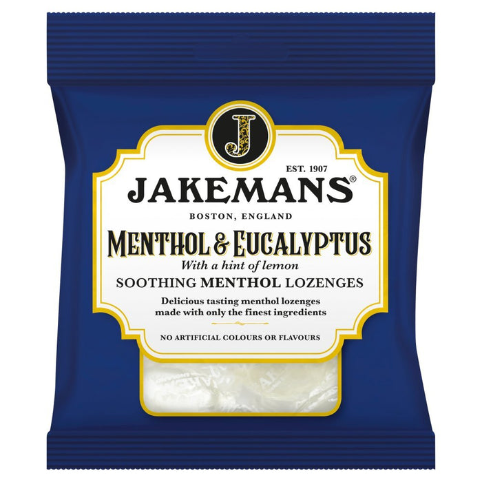 Jakemans Menthol & Eucalyptus Soothing Menthol Lozenges 73g (Box of 12) - BritishGram.com