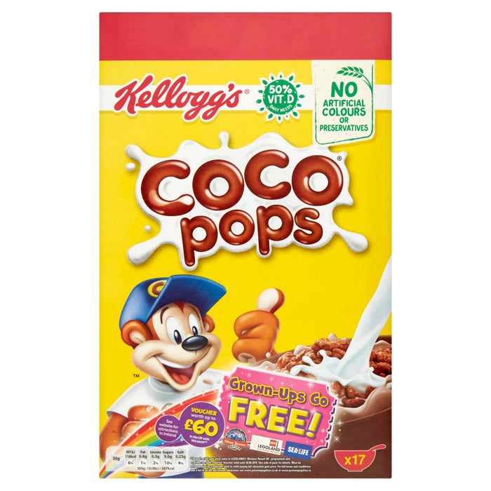 Kelloggs Coco Pops PMP 420g (Case of 6) - BritishGram.com
