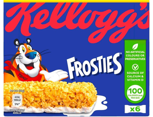Kellogg's Frosties Cereal Bars PMP 6 x 25g (Box of 14) - BritishGram.com