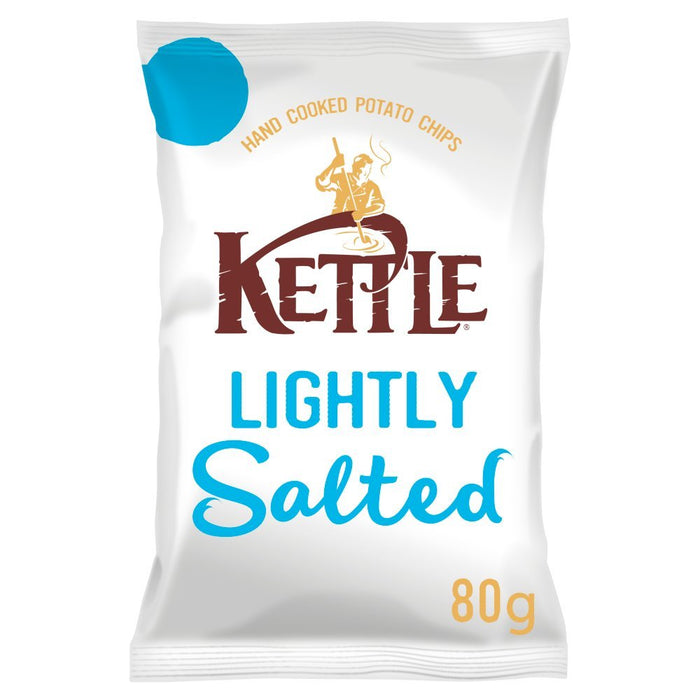 Kettle Chips Lightly Salted Crisps PMP 80g (Box of 12) - BritishGram.com