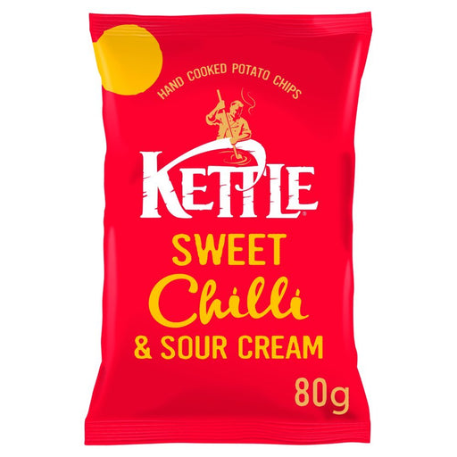Kettle Sweet Chilli & Sour Cream Crisps PMP 80g (Box of 12) - BritishGram.com