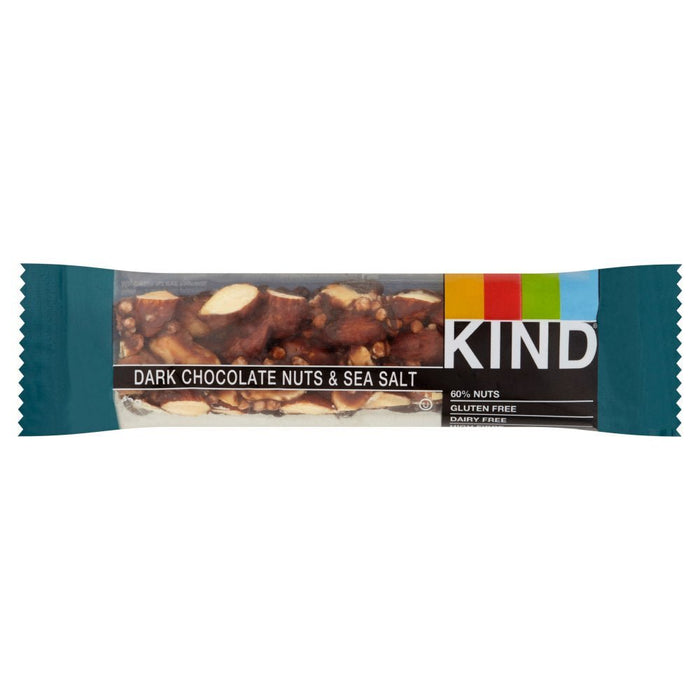 Kind Dark Chocolate Nuts & Sea Salt, 40g (Box of 12) - BritishGram.com