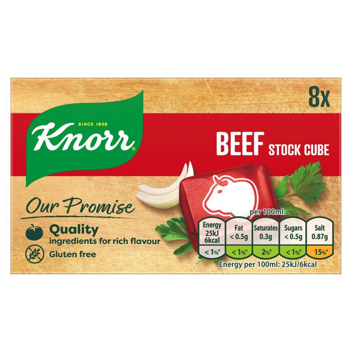 Knorr Beef Stock cubes 8 x 10 g - BritishGram.com