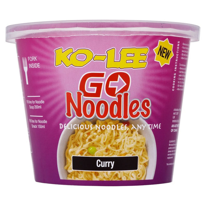 Ko - Lee Go Noodles Curry 65g (Case of 6) - BritishGram.com