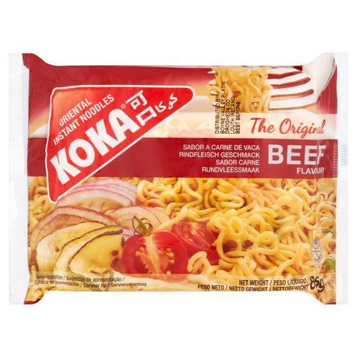 Koka Beef Original Instant Noodles, 85g (Box of 30) - BritishGram.com