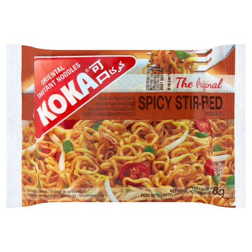 Koka Spicy Stir - Fried Original Instant Noodles 85g (Box of 30) - BritishGram.com