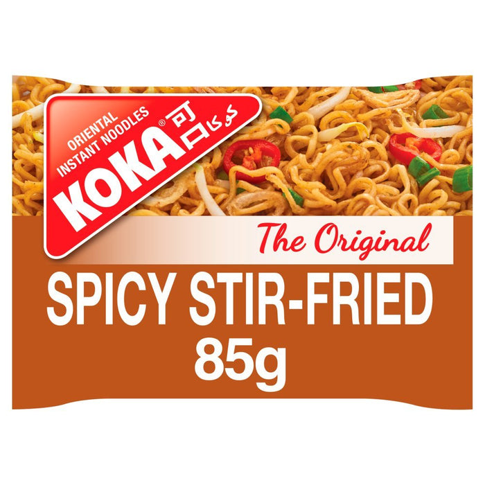 Koka Spicy Stir - Fried Original Instant Noodles 85g (Box of 30) - BritishGram.com