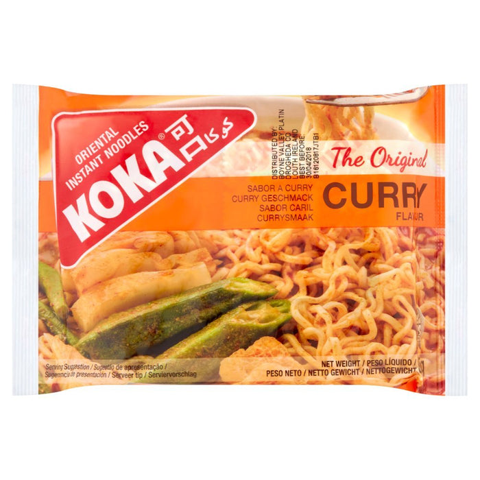 Koka The Original Curry Flavour Oriental Instant Noodles, 85g (Box of 30) - BritishGram.com