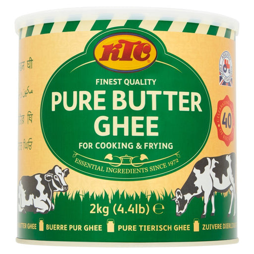 KTC Finest Quality Pure Butter Ghee, 2kg - BritishGram.com