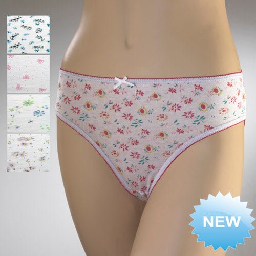 Ladies Bikini Briefs Floral (Pack of 3 Pairs) - BritishGram.com