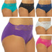 Ladies High Leg Briefs with Lace (Pack of 5 Pairs) - BritishGram.com