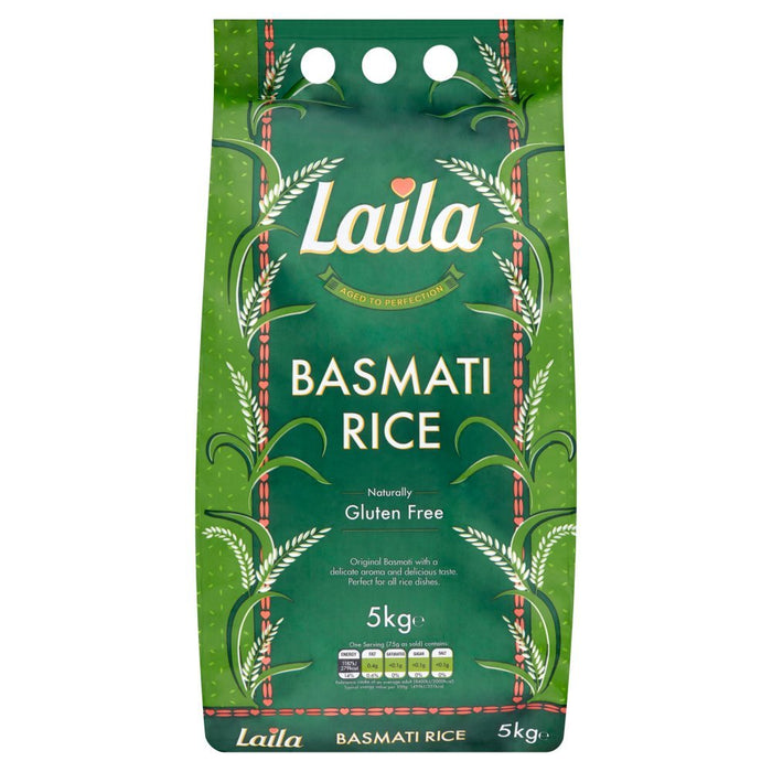 Laila Basmati Rice 5kg - BritishGram.com