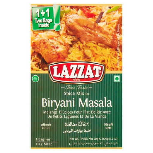 Lazzat Biryani Masala 100g (Case of 6) - BritishGram.com