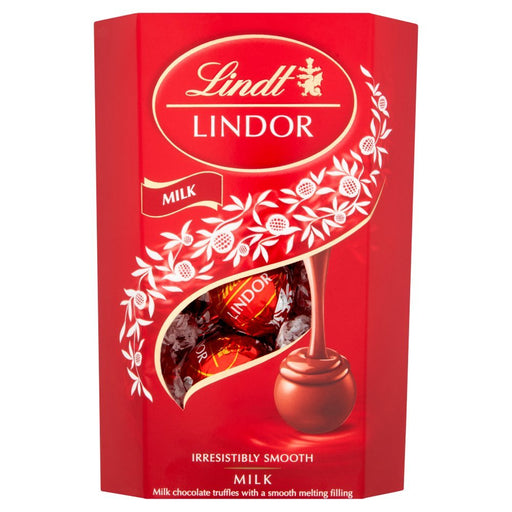 Lindt Lindor Milk Chocolate Truffles Box, 200g - BritishGram.com