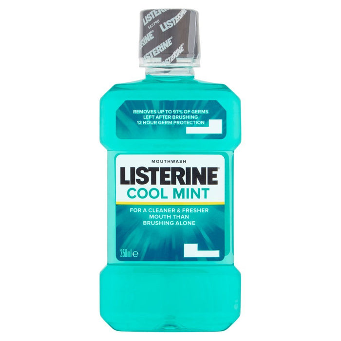 Listerine Cool Mint Mouthwash, 250ml (Case of 6) - BritishGram.com