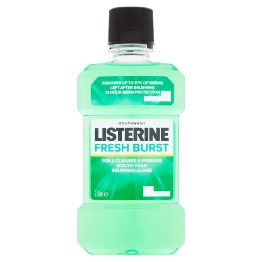 Listerine Fresh Burst Mouthwash, 250ml (Case of 6) - BritishGram.com