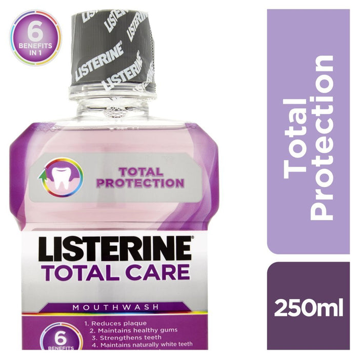Listerine Total Care Mouthwash, 250ml (Case of 6) - BritishGram.com