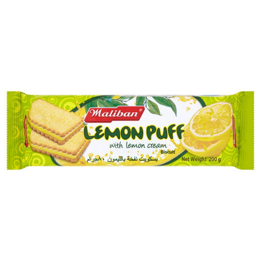 Maliban Lemon Puff with Lemon Cream Biscuit PMP 200g - BritishGram.com