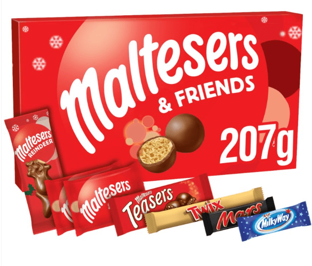 Maltesers and Friends Chocolate Large Christmas Selection Box 207g - BritishGram.com