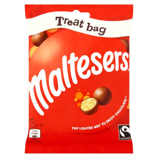Maltesers Chocolate Treat Bag PMP 68g (Box of 24) - BritishGram.com