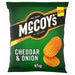 McCoy's Cheddar & Onion Sharing Crisps PMP 65g (Box of 20) - BritishGram.com