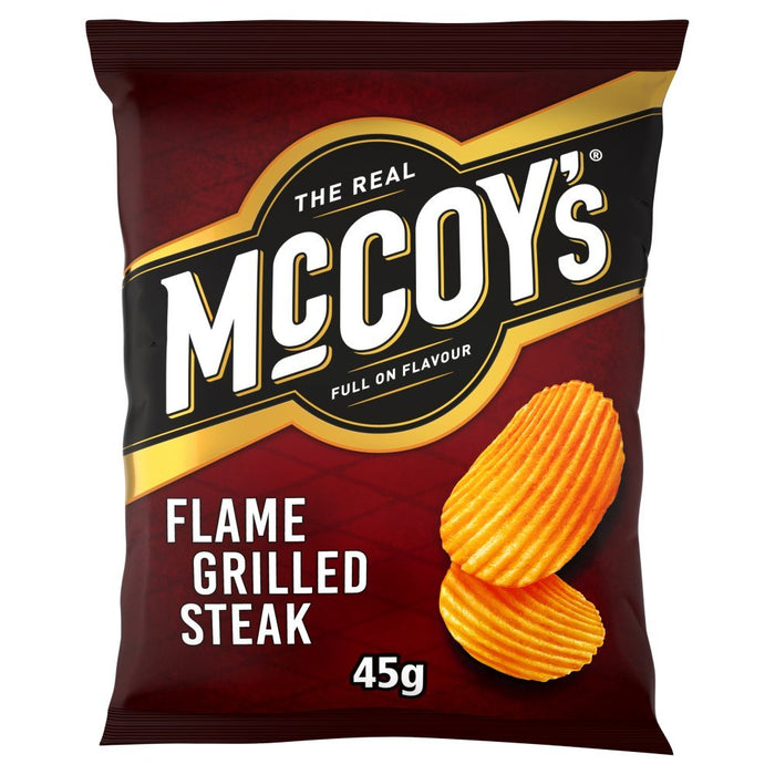McCoy's Flame Grilled Steak Grab Bag Crisps 45g (Box of 26) - BritishGram.com