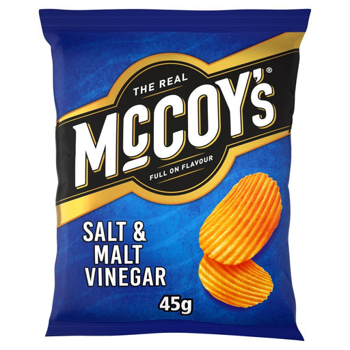 McCoy's Salt & Malt Vinegar Grab Bag Crisps 45g (Box of 26) - BritishGram.com