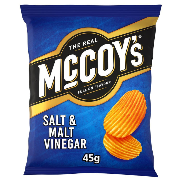 McCoy's Salt & Malt Vinegar Grab Bag Crisps 45g (Box of 26) - BritishGram.com