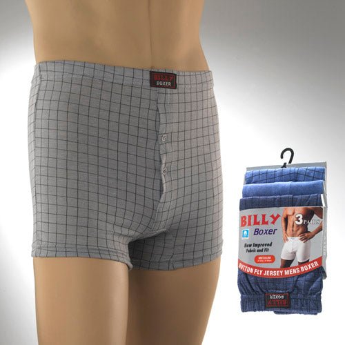 Mens Billy Boxer Shorts (Pack of 3) - BritishGram.com
