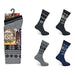 Mens ProHike Fairisle Wool Blend Boot 3 Pairs Socks - BritishGram.com