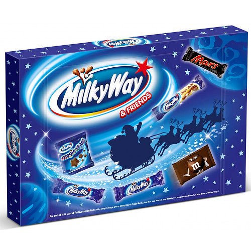 Milky Way & Friends Chocolate Medium Christmas Selection Box 127g - BritishGram.com