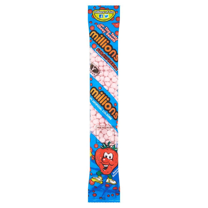 Millions Strawberry 55g (Case of 12) - BritishGram.com