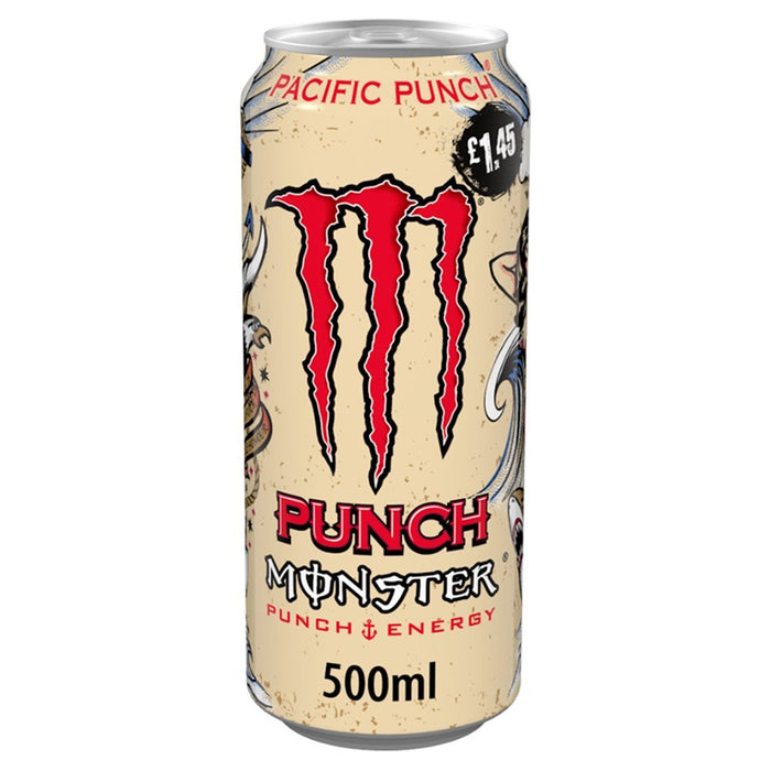 Monster Pacific Punch Energy Drink, 500ml (Case of 12) - BritishGram.com