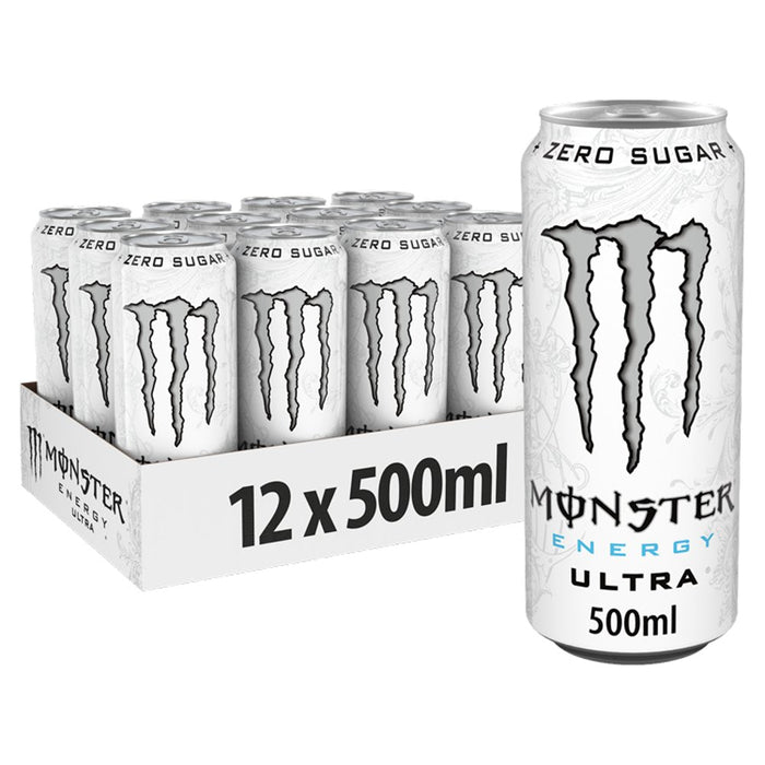 Monster Ultra Energy Drink Zero Sugar PMP 500ml (Case of 12) - BritishGram.com