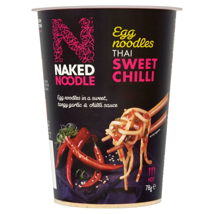 Naked Noodle Thai Sweet Chilli Egg Noodles, 78g - BritishGram.com