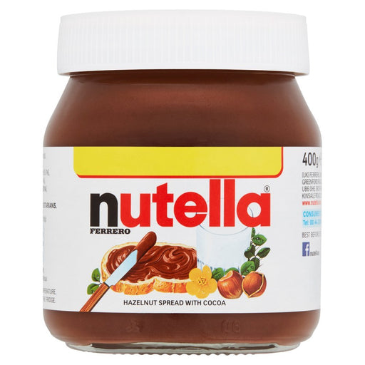 Nutella Hazelnut and Chocolate Spread Jar PMP 350g - BritishGram.com