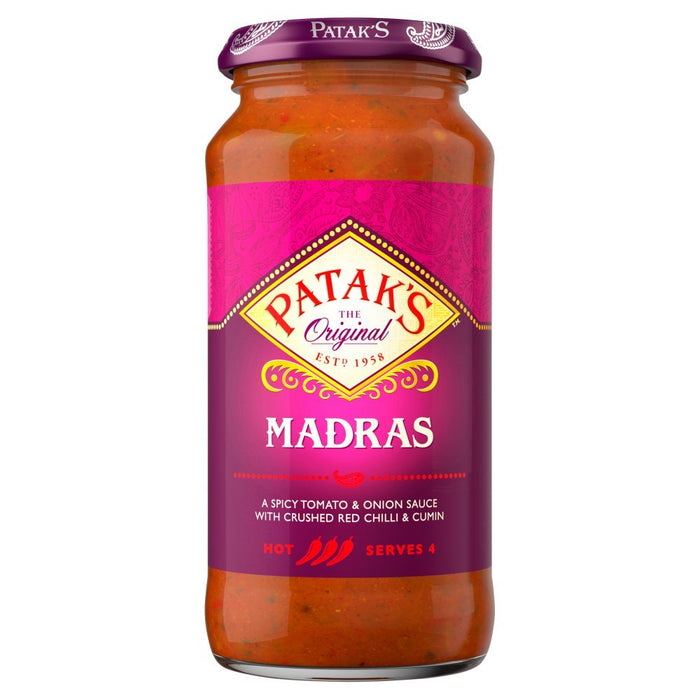 Patak's Madras Cooking Sauce 450g - BritishGram.com