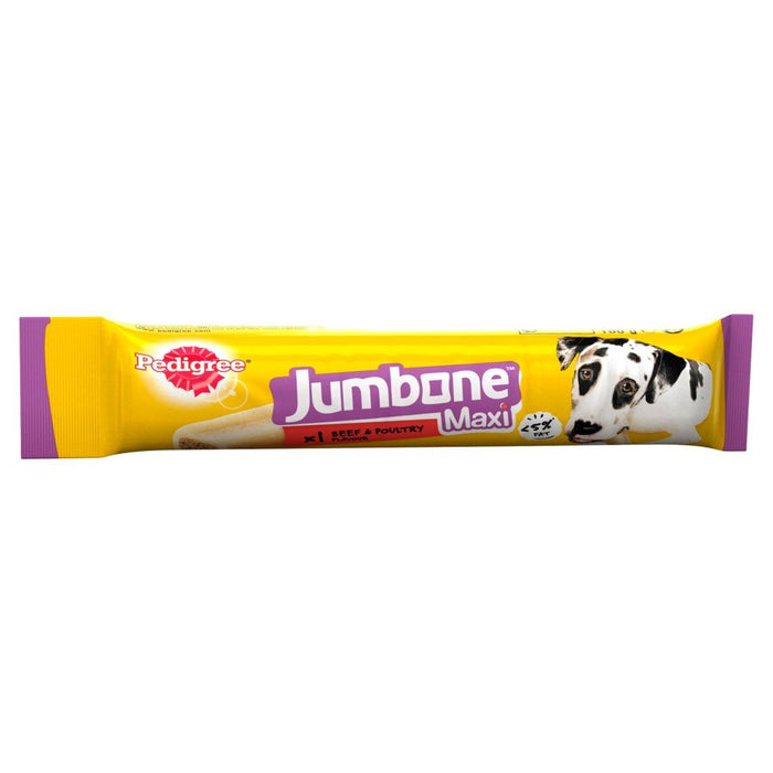 Pedigree Jumbone Large Dog Treat with Beef & Poultry 1 Maxi Chew, 180g (Box of 12) - BritishGram.com