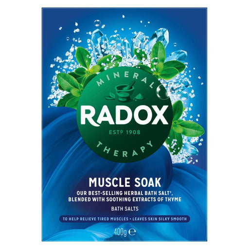Radox Muscle Soak Bath Salts, 400g (Case of 6) - BritishGram.com