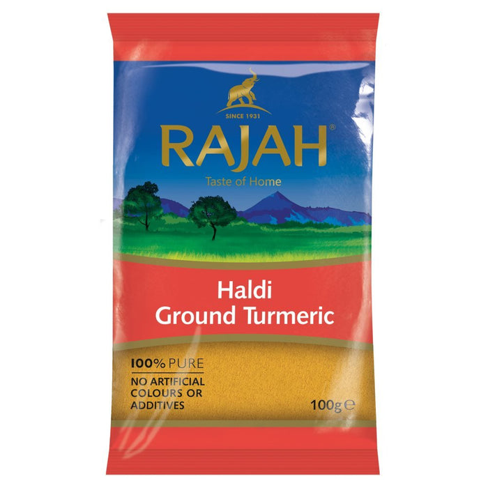 Rajah Haldi Ground Turmeric, 100g - BritishGram.com