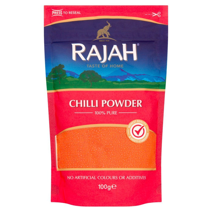Rajah Hot Chilli Powder 100g - BritishGram.com