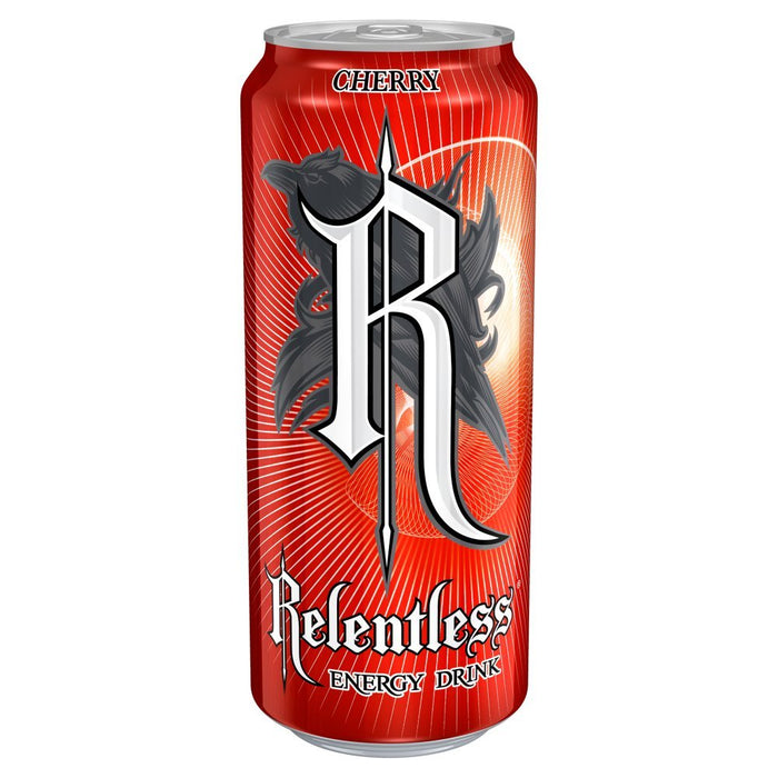 Relentless Cherry Energy Drink PMP 500ml (Case of 12) - BritishGram.com