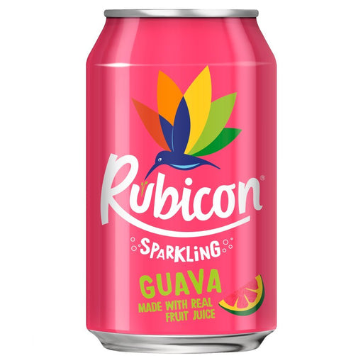 Rubicon Sparkling Guava Juice Drink, 330ml (Case of 24) - BritishGram.com