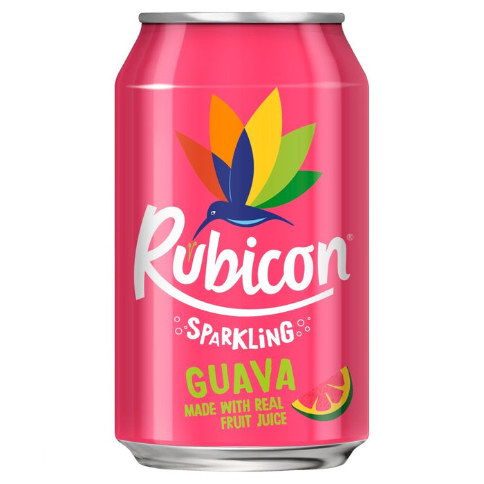 Rubicon Sparkling Guava Juice Drink, 330ml (Case of 24) - BritishGram.com