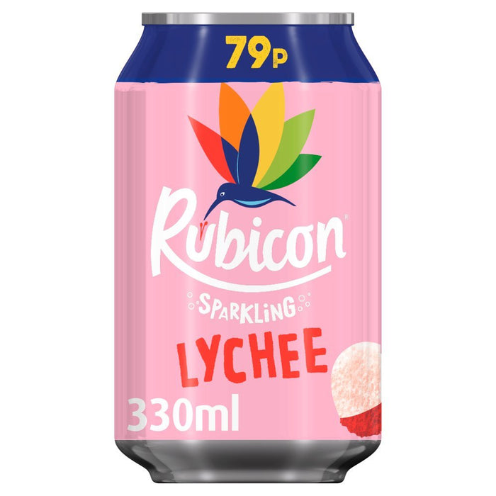 Rubicon Sparkling Lychee Juice Drink PMP 330ml (Case of 24) - BritishGram.com