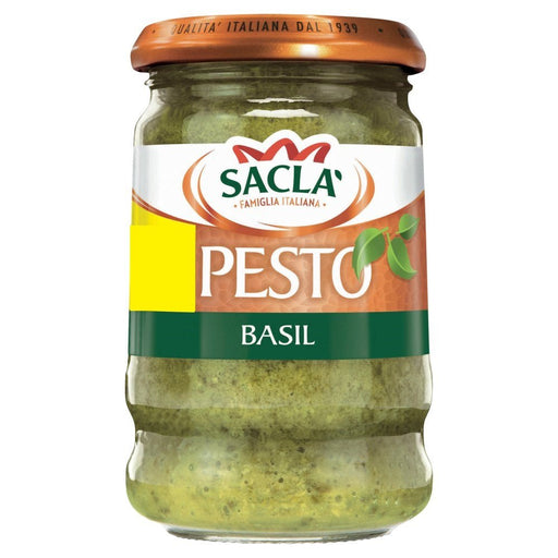 Sacla' Pesto Basil 190g - BritishGram.com